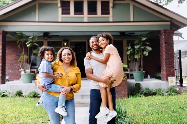 Family enjoying their home